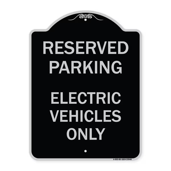 For Electrical Cars Reserved Parking Electric Vehicles Heavy-Gauge Alum, 24